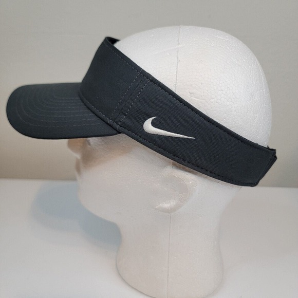 Nike Adult Unisex Golf Visor Black‎ Embroidery Adjustable Dri-Fit Just Do It - Picture 4 of 9